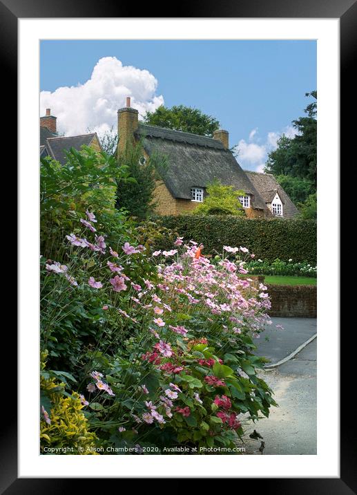 Anemone Cottage Ilmington Framed Mounted Print by Alison Chambers