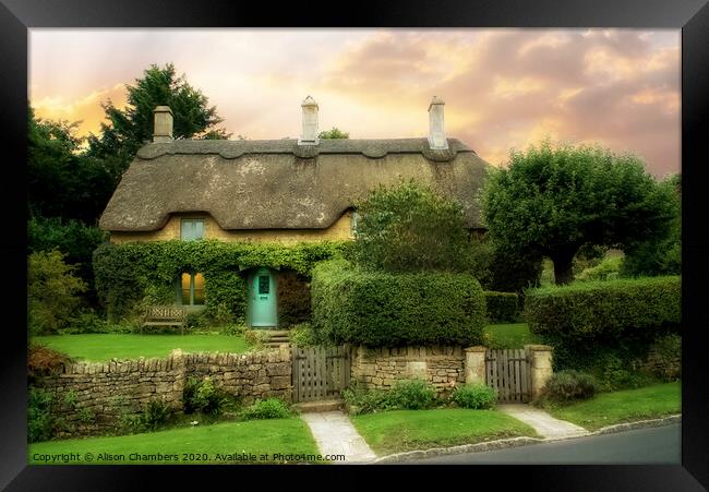 Chipping Campden Cottage Framed Print by Alison Chambers