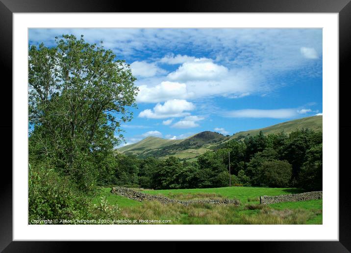 Mam Tor View Framed Mounted Print by Alison Chambers