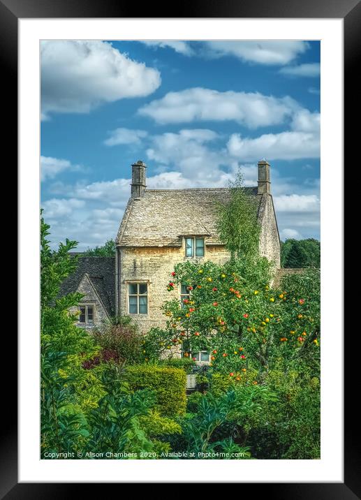 Northleach Cottage Framed Mounted Print by Alison Chambers