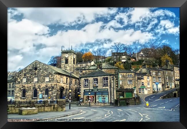 Holmfirth Framed Print by Alison Chambers
