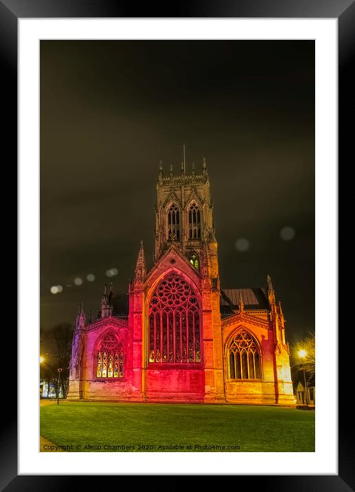 Doncaster Minster Framed Mounted Print by Alison Chambers