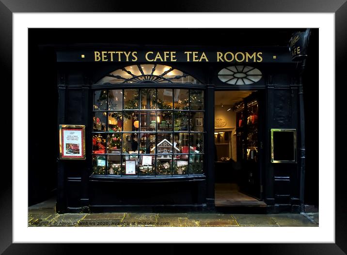 Bettys of York Framed Mounted Print by Alison Chambers