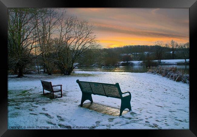 Dearne Valley Park Barnsley  Framed Print by Alison Chambers