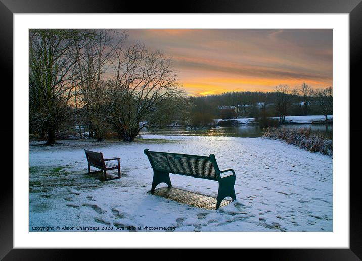 Dearne Valley Park Barnsley  Framed Mounted Print by Alison Chambers
