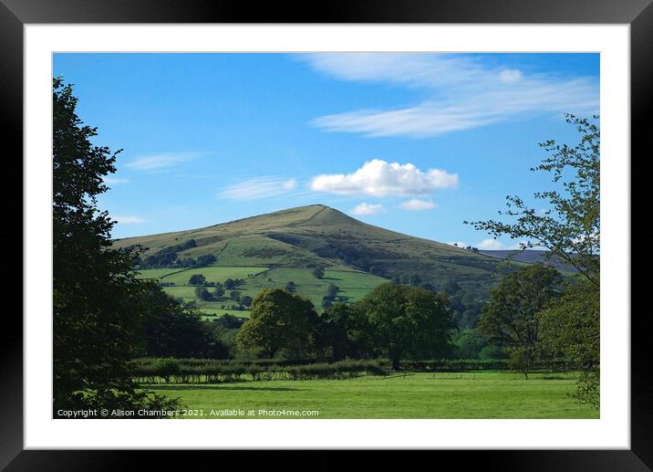 Lose Hill Framed Mounted Print by Alison Chambers
