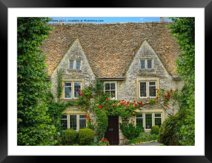 Broadway Cotswold Cottage Framed Mounted Print by Alison Chambers