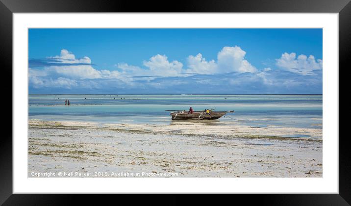 Idyllic Zanzibar Framed Mounted Print by Neil Parker