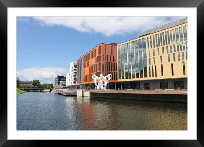 Malmo cityscape in summer Framed Mounted Print by Emma Latimer