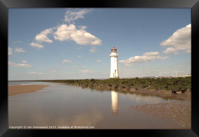 Perch Rock Lighthouse Framed Print by Ian Homewood