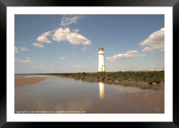 Perch Rock Lighthouse Framed Mounted Print by Ian Homewood