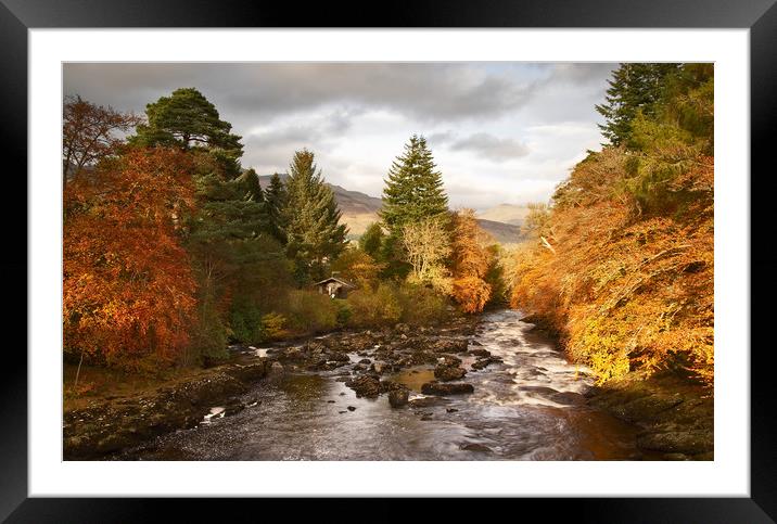 Falls of Dochart - Killin Framed Mounted Print by Ian Homewood