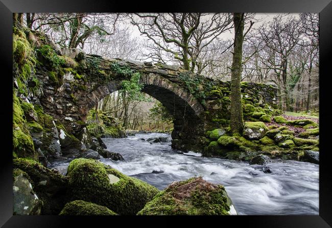 Pont Cae-newydd - Llyn Cwm Bychan Framed Print by Ian Homewood
