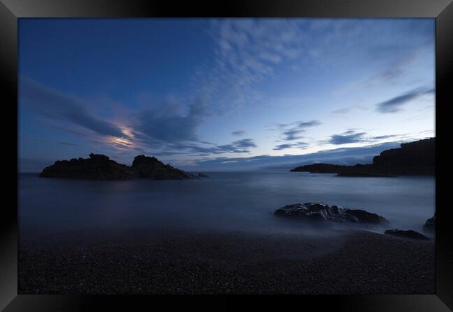 Moonlight Bay, Llanddwyn, Anglesey Framed Print by Ian Homewood