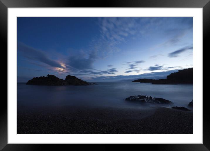 Moonlight Bay, Llanddwyn, Anglesey Framed Mounted Print by Ian Homewood