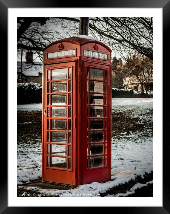 The Old Telephone Box Framed Mounted Print by Tracey Smith