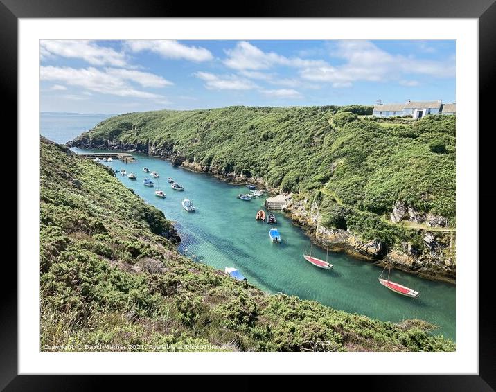 Harbour near St. David's, Pembrokeshire Framed Mounted Print by David Mather