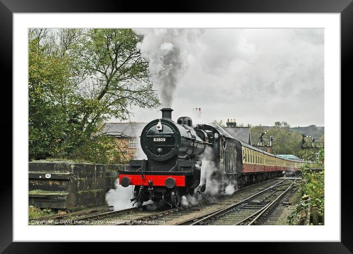 Full Steam Ahead Framed Mounted Print by David Mather