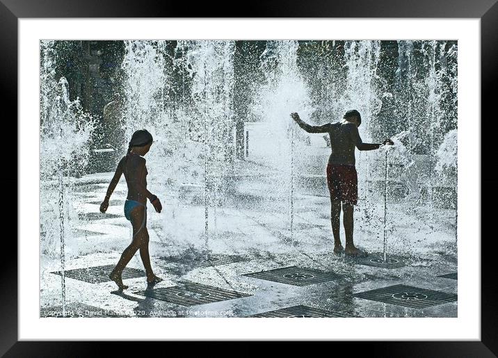 Cooling off Framed Mounted Print by David Mather