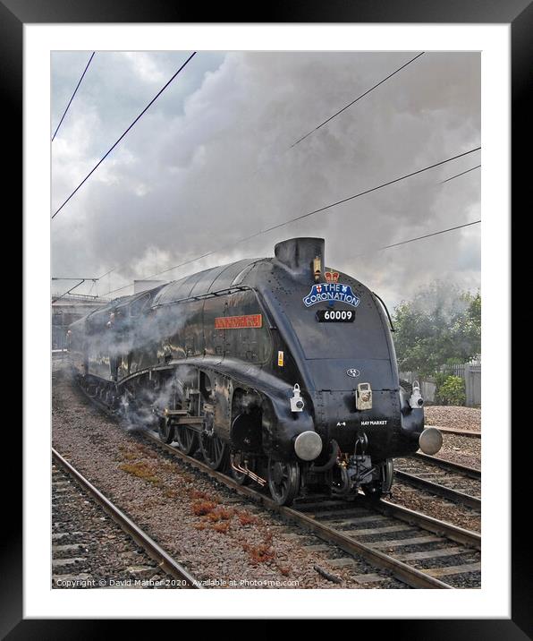 The Coronation Steam Special leaving York Framed Mounted Print by David Mather