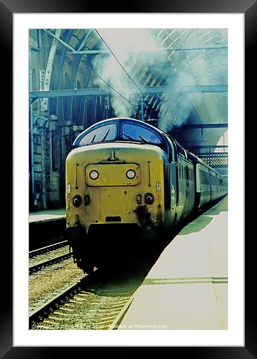 A Deltic to Hull Framed Mounted Print by David Mather