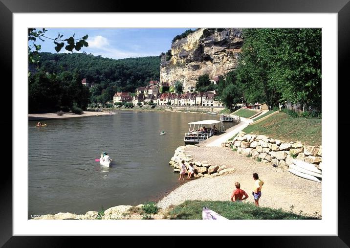 Enjoying the River Dordogne Framed Mounted Print by David Mather