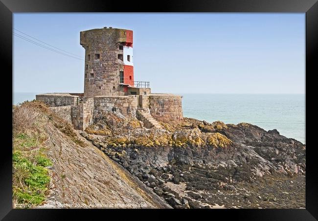 Archirondel Tower, St. Catherine's Bay, Jersey Framed Print by David Mather