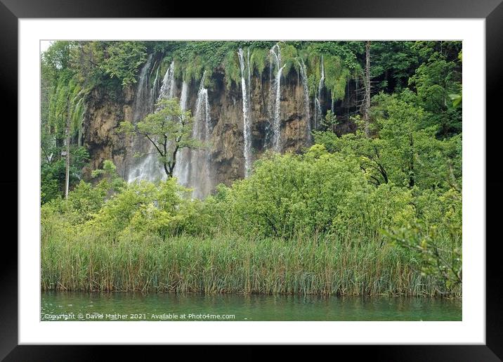 Plitvicka Lakes, Croatia Framed Mounted Print by David Mather