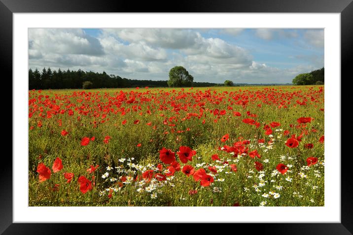 Outdoor field Framed Mounted Print by Simon Johnson