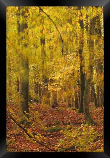 Autumn breeze Framed Print by Simon Johnson