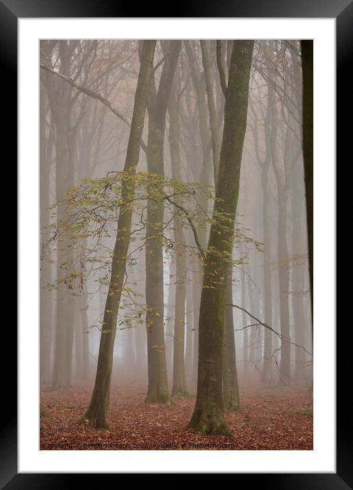 Woodland architecture Framed Mounted Print by Simon Johnson
