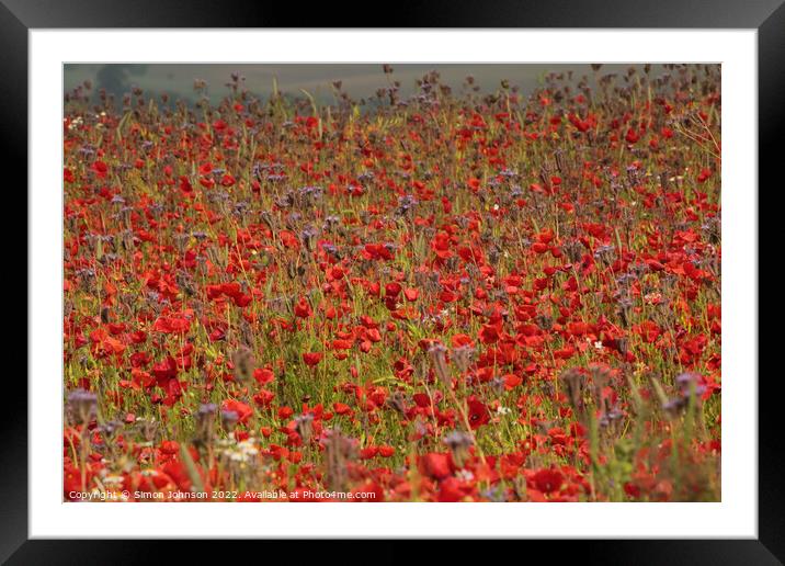 Outdoor field Framed Mounted Print by Simon Johnson