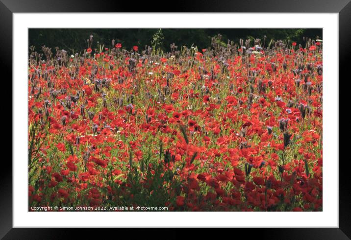 Outdoor field Framed Mounted Print by Simon Johnson