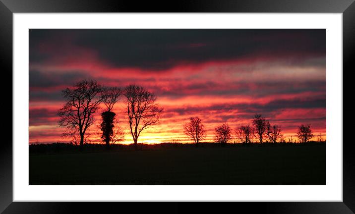 Cotswold sunrise  Framed Mounted Print by Simon Johnson