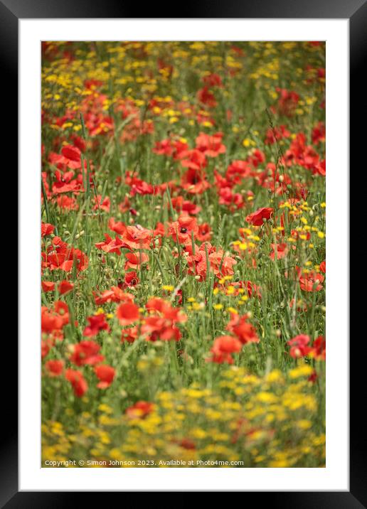 Outdoor field Framed Mounted Print by Simon Johnson