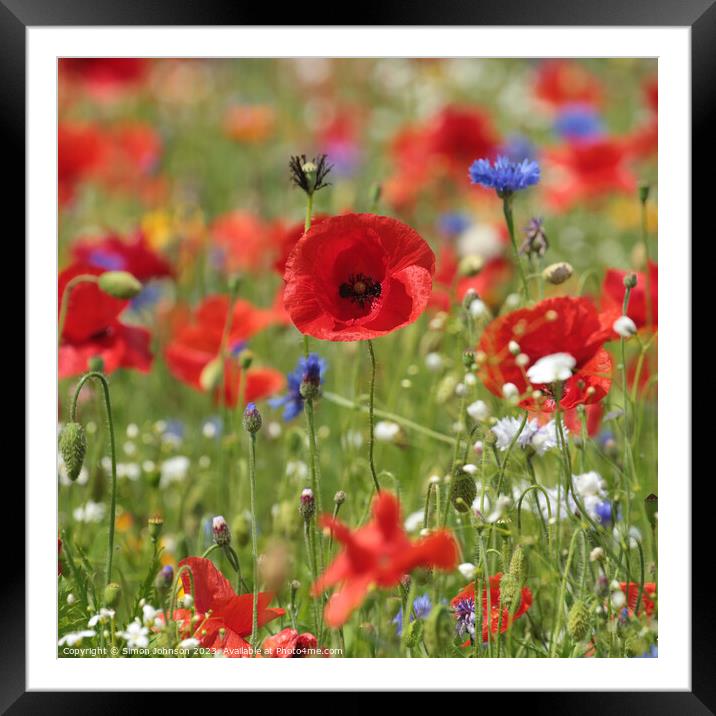 Outdoor field Framed Mounted Print by Simon Johnson