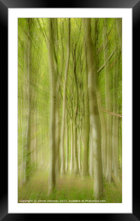 Abstract  Framed Mounted Print by Simon Johnson