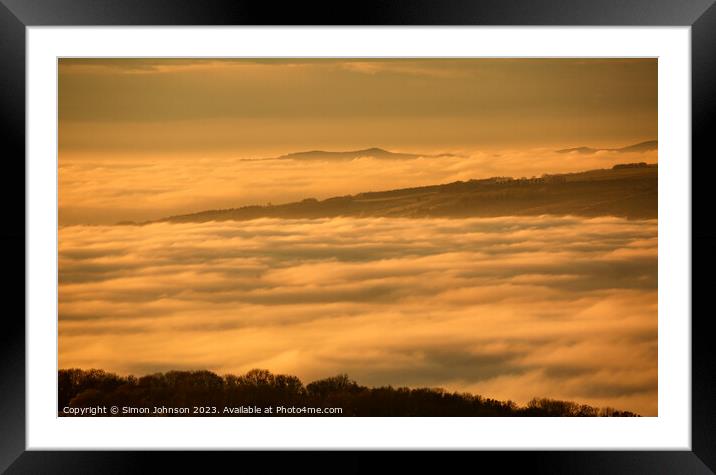 Cloud inversion  Framed Mounted Print by Simon Johnson