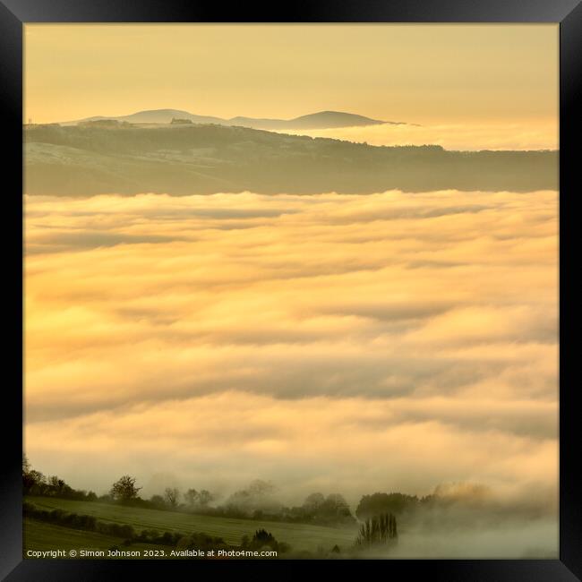 Cloud inversion Framed Print by Simon Johnson