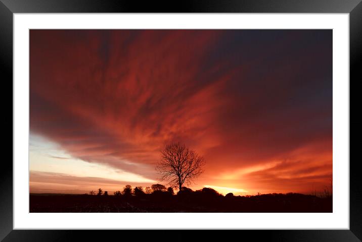 Broadway sunrise Framed Mounted Print by Simon Johnson