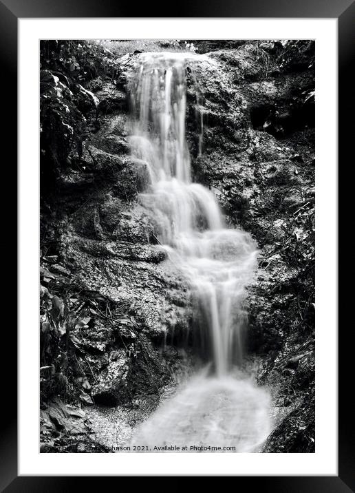 Cotswold cascade Framed Mounted Print by Simon Johnson