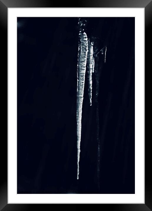 pointed ice  Framed Mounted Print by Simon Johnson