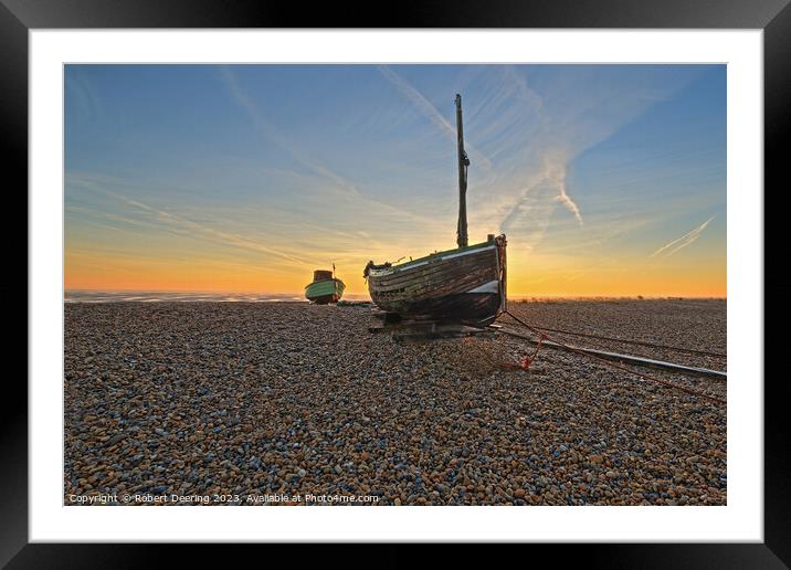 Dawn At Dungeness Framed Mounted Print by Robert Deering