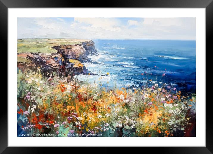Colors of Nature, Coastal Serenity Framed Mounted Print by Robert Deering