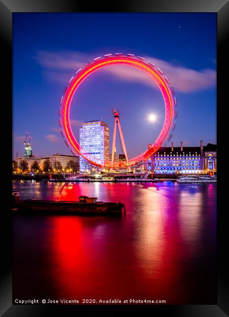 The Eye Framed Print by Jose Vicente