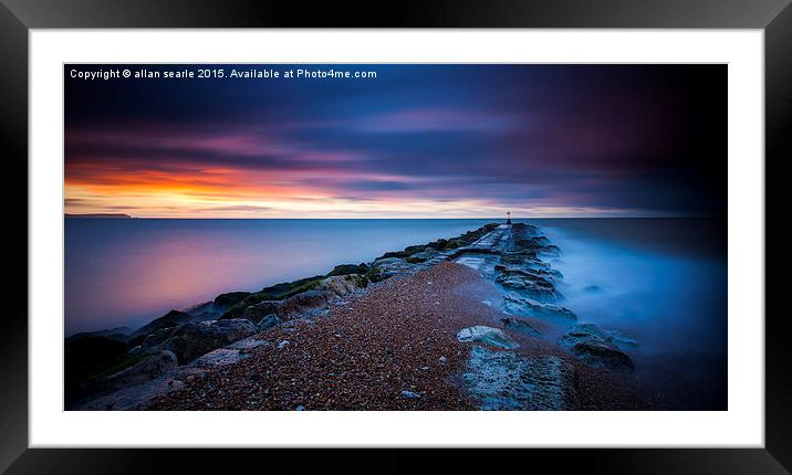 Morning Glow Framed Mounted Print by allan searle