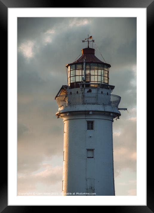 Light the Lamp, New Brighton Framed Mounted Print by Liam Neon