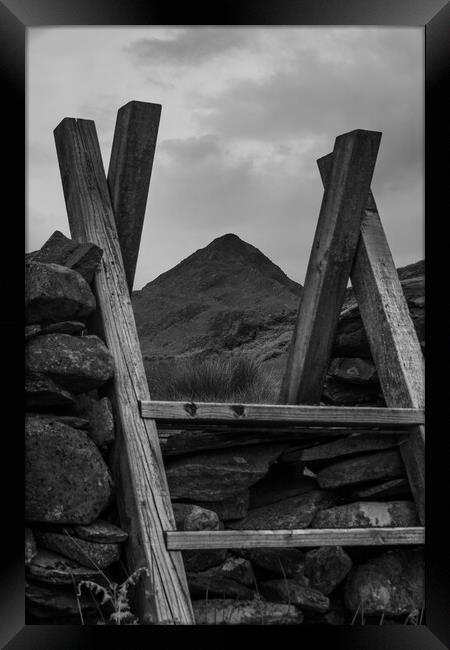 Heading up Cnicht Framed Print by Liam Neon