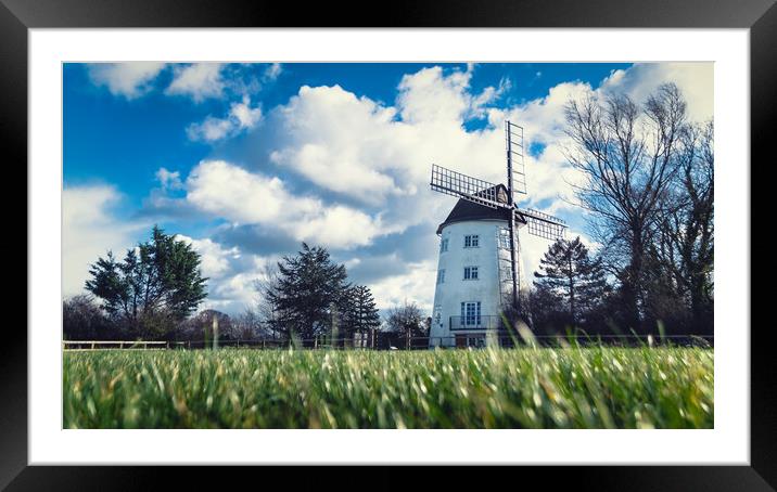 The Gibbet Mill, South Wirral Framed Mounted Print by Liam Neon