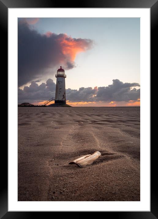 Razors Rest at Talacre Lighthouse, North Wales Framed Mounted Print by Liam Neon